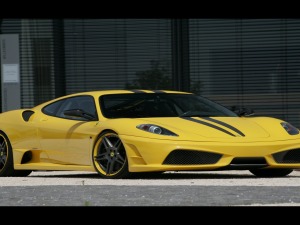 ferrari f430 scuderia yellow wallpaper